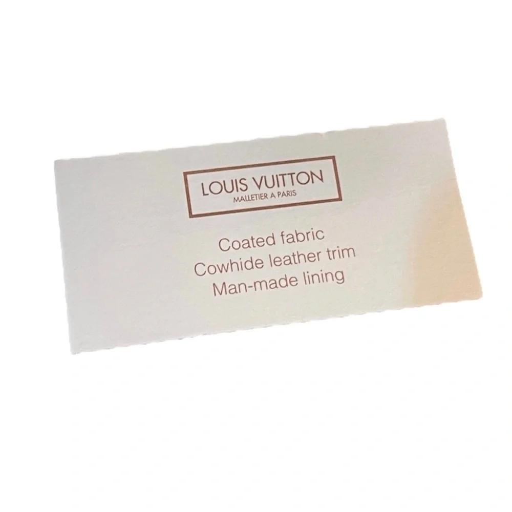 LOUIS VUITTON Brown Envelope Sleeve & Detail Information Slip